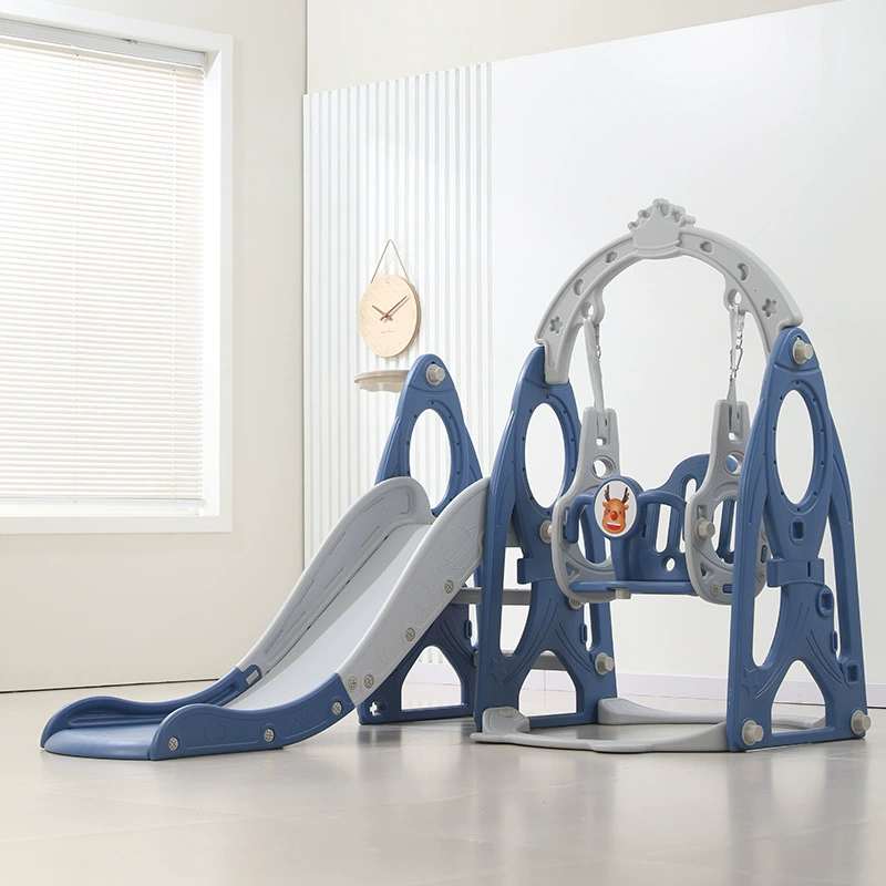 Детская горка Крытый дома плюс подлокотник детка динозавр горка качели комбинация детская площадка