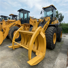 供应50夹木机价格龙工,临工50夹木装载机图片二手5吨圆抱夹子铲车