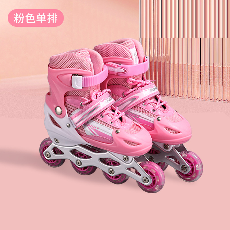 Juego completo profesional de patines en línea para niños transfronterizos patines para principiantes para hombres y mujeres patines para adultos individuales al por mayor