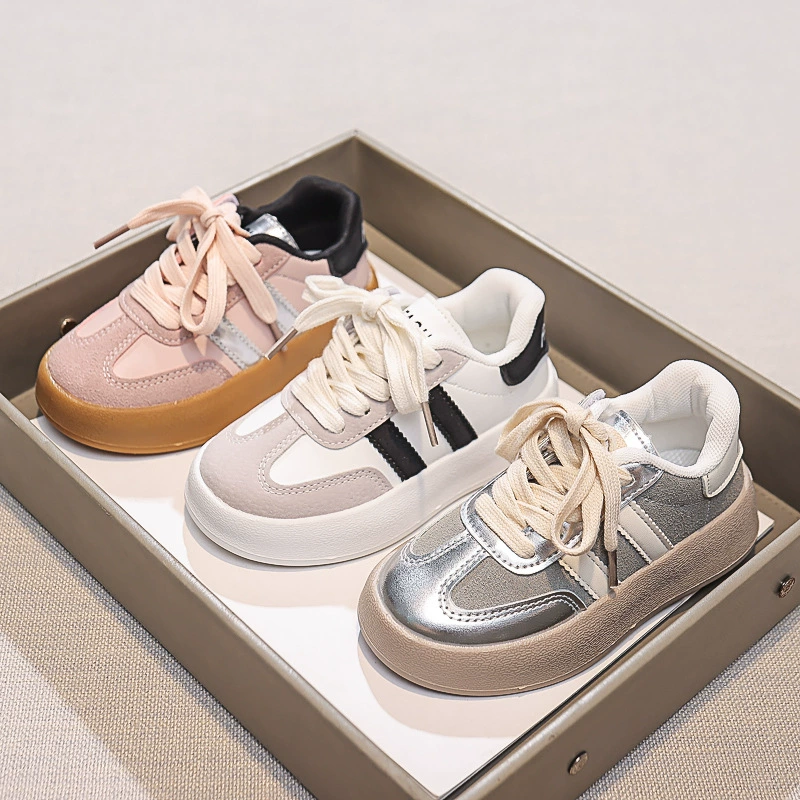 Поколение девочек повседневная обувь весна и осень новая мода блестками мягкая нижняя обувь детская обувь мальчики кроссовки