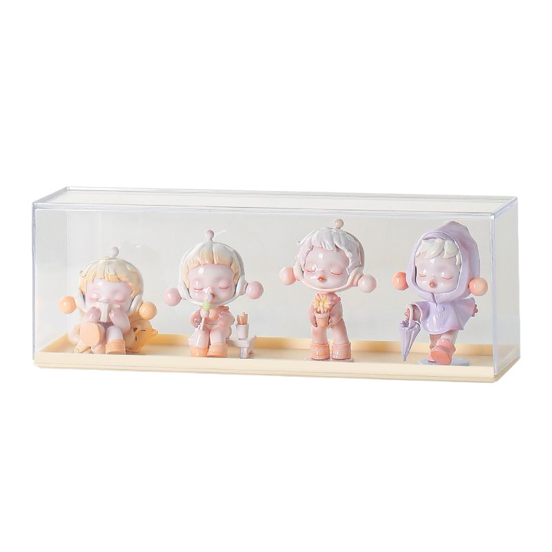 手办盲盒展示盒亚克力泡泡玛特展示架收纳萌粒透明防尘盒子收纳盒|undefined