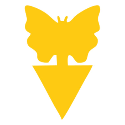 Placa atrapada de insectos transfronterizos doble cara trampa de moscas de forma extraña trampa de insectos placa amarilla patrón de pegamento de insectos trampa