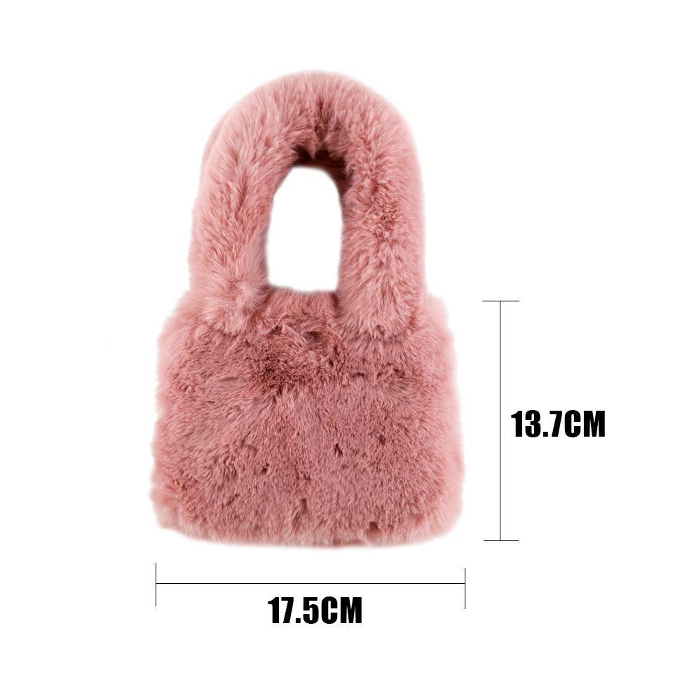 2025 otoño e invierno nuevo estilo al por mayor bolso de felpa de gran capacidad, moda, tendencia, bolso femenino, bolso de todo fósforo