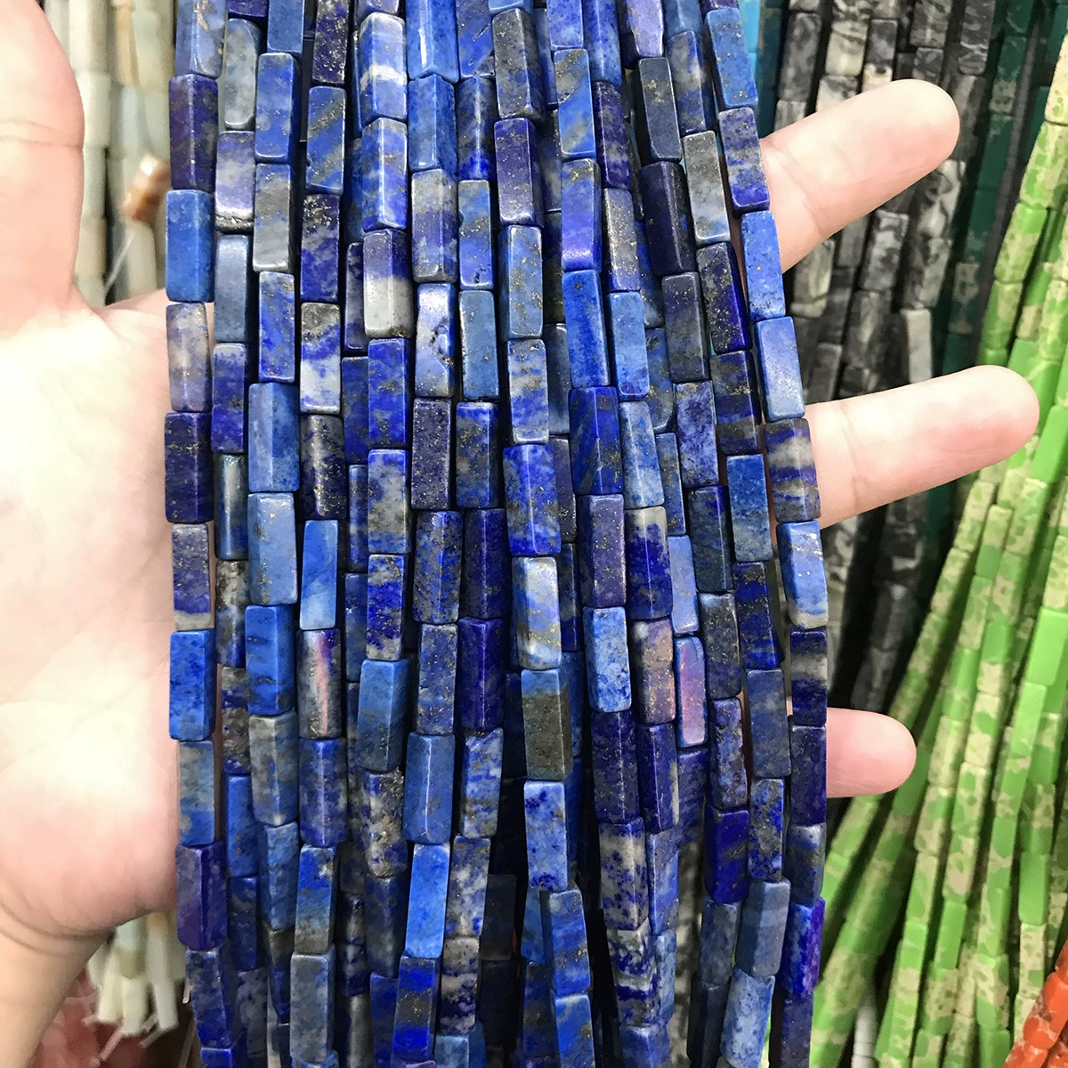 Rectangular beads, accessory, accessories, 4×13mm, DIY