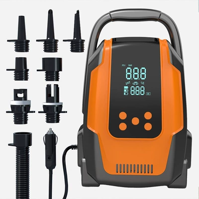 Outdoor Camping Car Inflatable Pump Pulp Board Tent Kayak SUP Portable Electric Wireless High Pressure Air Pump (Hava nasosu) - car-wired-model