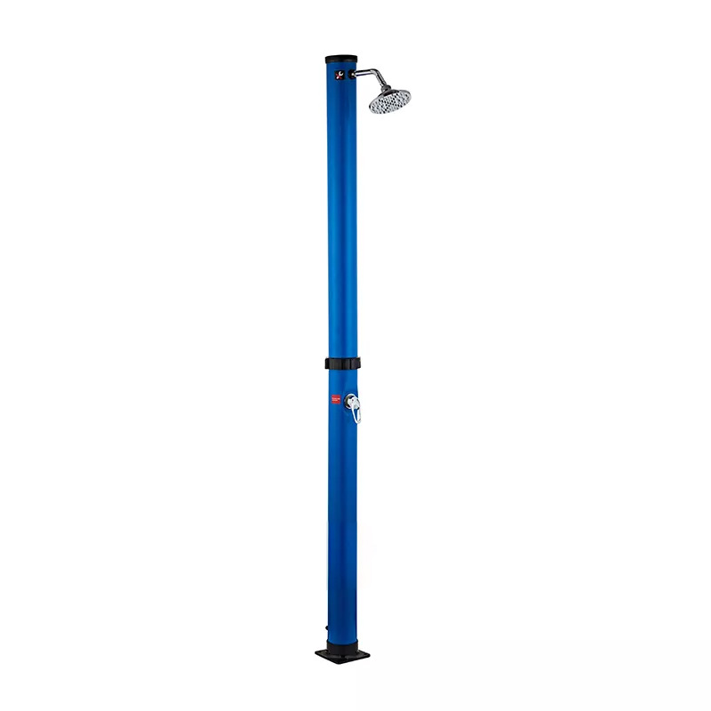 20L columna de ducha solar rojo azul plata negro al aire libre playa surf ducha redonda de calentamiento rápido columna de Ducha