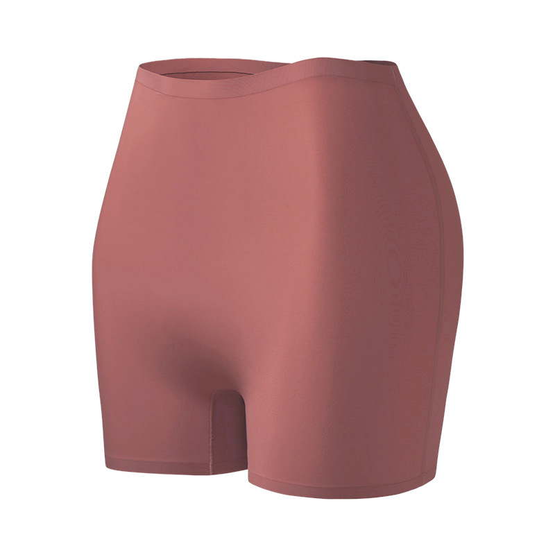Shorts de Seguridad Estilo Europeo y Americano, Braguitas Tipo Boxer de una Pieza para Mujer, Antiexposición, Ajuste Delgado, Cintura Media, Seda Helada, Ropa Interior de Seguridad sin Costuras para Mujer.