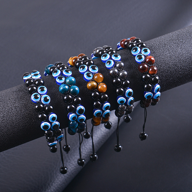 1 Piece Ethnic Style Eye Natural Stone Beaded Women's Bracelets display picture 1