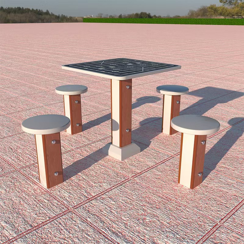 Nuevo estándar nacional al aire libre equipo de acondicionamiento físico de plástico y madera camino de acondicionamiento físico multifuncional integrado equipo de acondicionamiento físico de ancianos equipo de entrenamiento