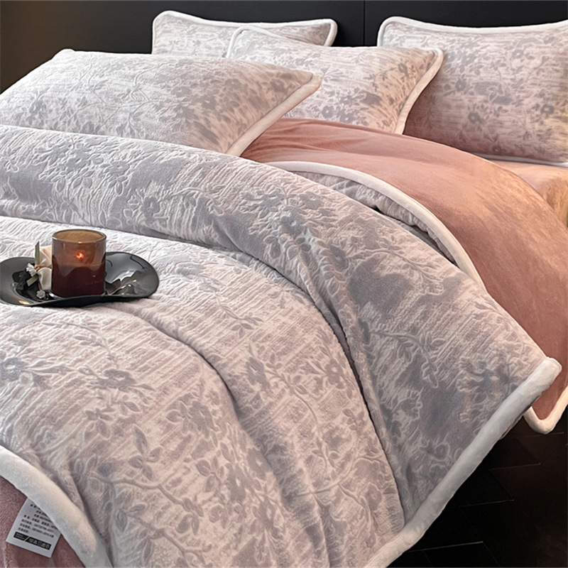 Huazhaomeng-Grey [벨벳, 두껍고 정전기 방지]