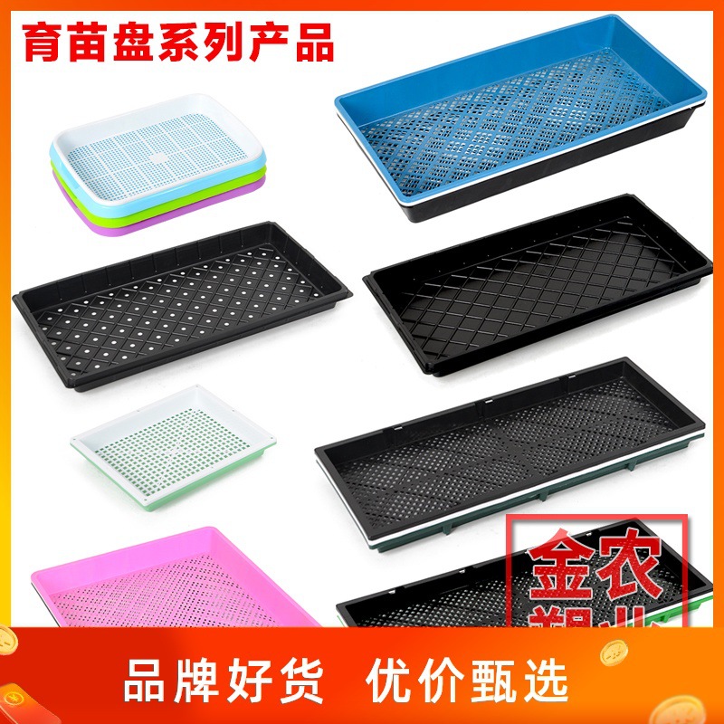 塑料育苗盤穴盤托盤多肉植物葉插育苗盆芽苗菜培育盒托盤加厚