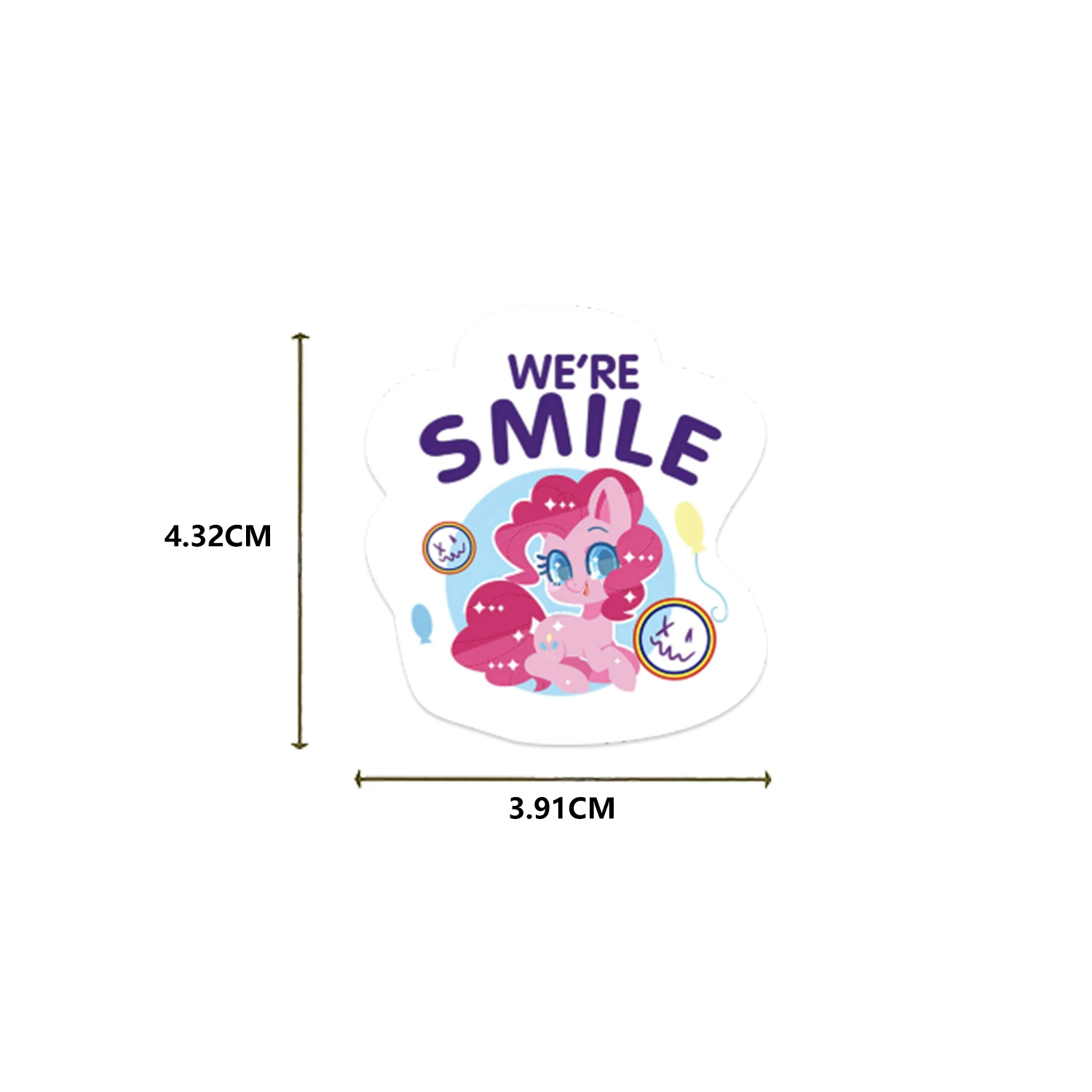 Наклейки (My Little Pony) 62 шт., водонепроницаемые декоративные наклейки для чехлов и канцелярии