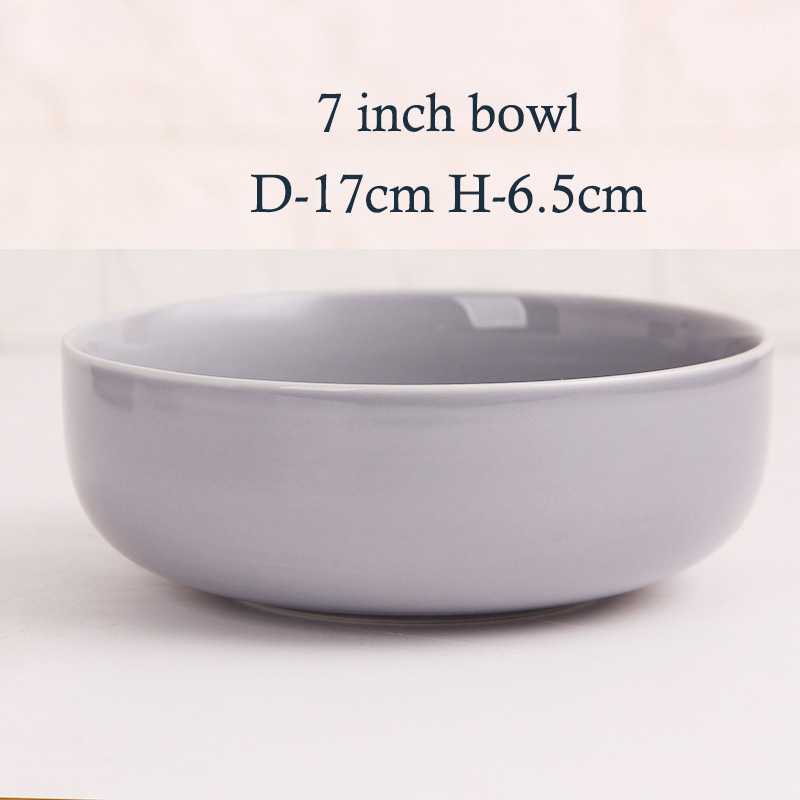 Brillante gris Porcelian cargador cena Nordic ins restaurante Hotel vajilla de cerámica