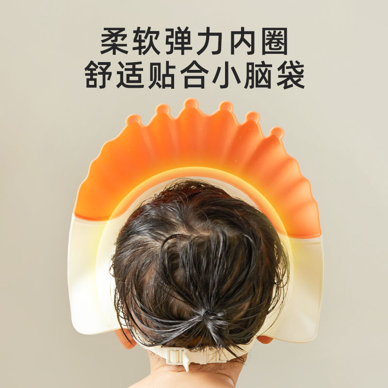 Sombrero de baño para bebés, sombrero de baño para bebés, sombrero de baño para niños, sombrero de shampoo de silicona impermeable, artefacto de lavado de cabello