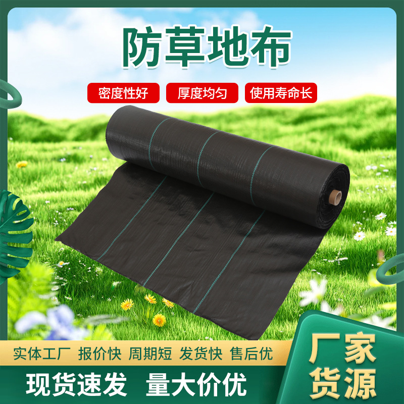 鲁农防草布透水防老化除草布3米80g园林抑草布农业大棚布厂家批发
