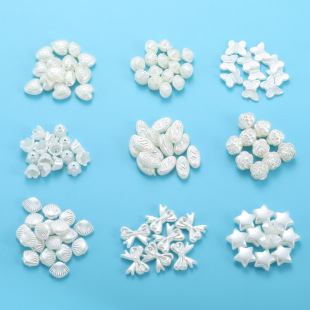 DIY Jewelry Accessories Flower Bead Spacer Beads Abs Plastic Imitation Pearl Butterfly Heart Phone Case Accessory W321