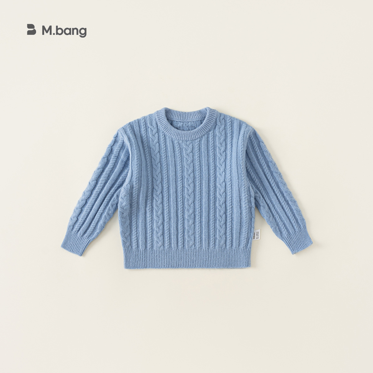 Yoobao suéter de niño camisa de punto de color sólido bebé con Huzhou tela interior ropa infantil blando de cuello redondo
