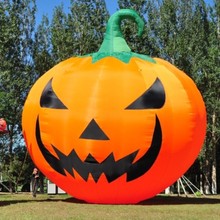 万圣节南瓜灯气模酒吧鬼节充气小南瓜灯光卡通道具出口充气式