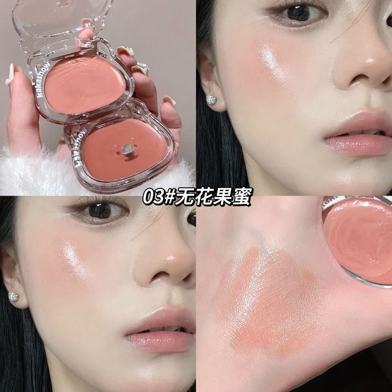 kakashow水光多用膏清透水润水光腮红韩系元气显嫩腮红水光膏胭脂|undefined