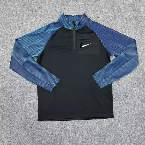 New Top Zipper Sportswear Threaded Long-Sleeved Men's and Women's Track and Field Training Quick-Drying Sports Breathable Fitness Running