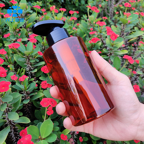 300ml lotion bottle PET high-end cosmetics set sub-bottle 500ml high-end hotel shampoo bottle