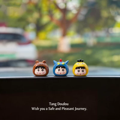 2026 New Model Healing Cute Mini Car Ornaments for Boys and Girls, Adorable In-Car Mini High-End Creative Screen Decorations (Car ornaments) - heal-the-little-cute-ones-brown-bear-tiga-duckling-and-get-free-stickers