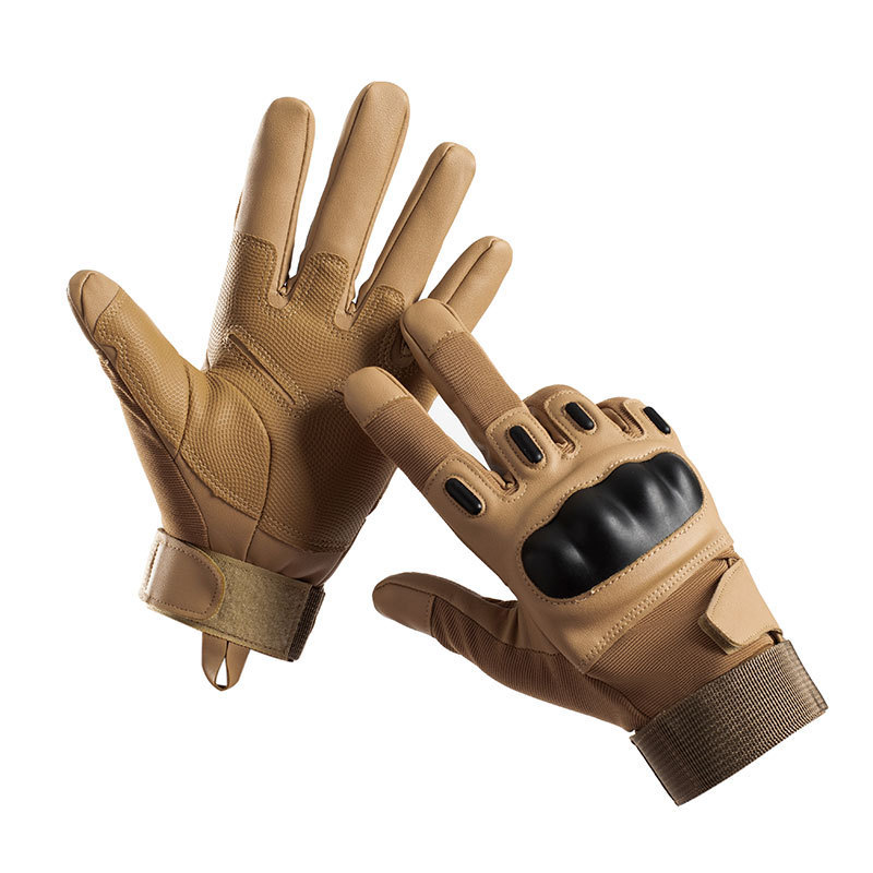 Cáscara dura táctica guantes de dedo completo dedo largo montar fuerzas especiales militares fans lucha entrenamiento al aire libre guantes de Deportes de protección