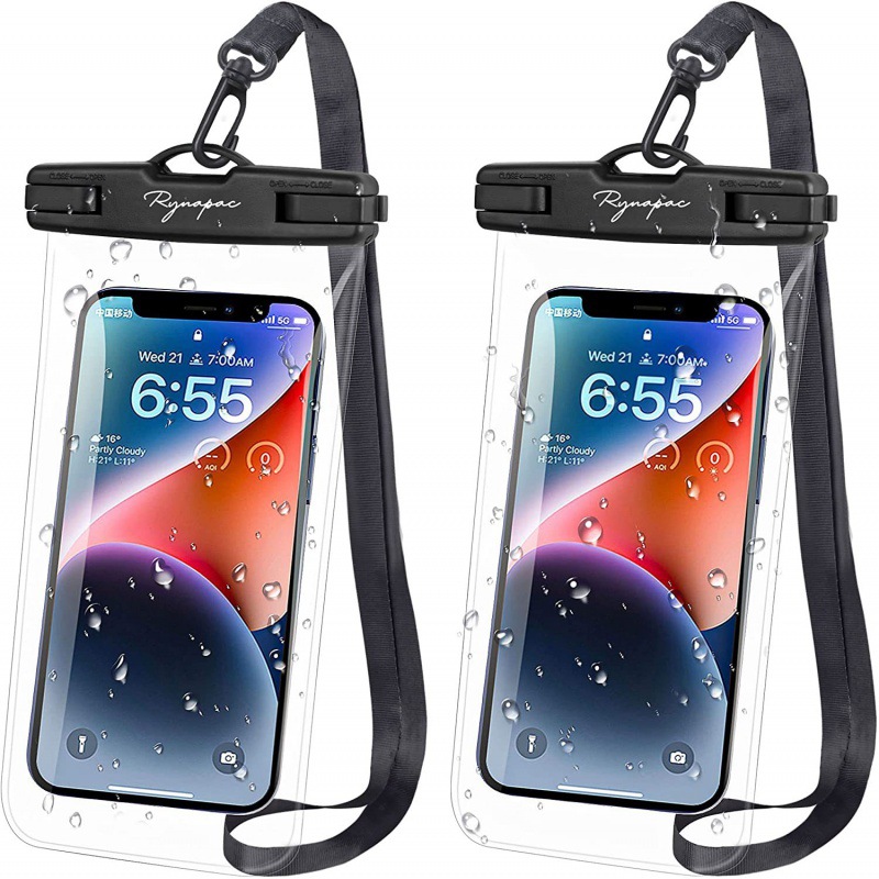 新款手机防水袋子 透明全景游泳漂流水乐园触摸屏防水手机袋