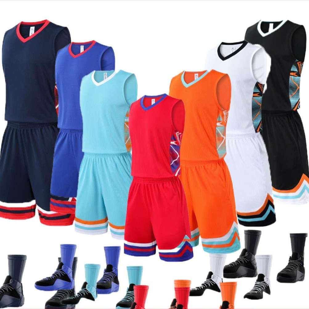 Sleeveless Vest Suit College Student Competition Physical Fitness Outdoor Training Clothing Manufacturer Short-Sleeved Wholesale Basketball Uniform Quick-Drying