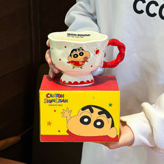 クレヨンしんちゃん連名マグカップ陶磁器カップ子供2025新作プレゼントお土産カップ家庭用オフィス