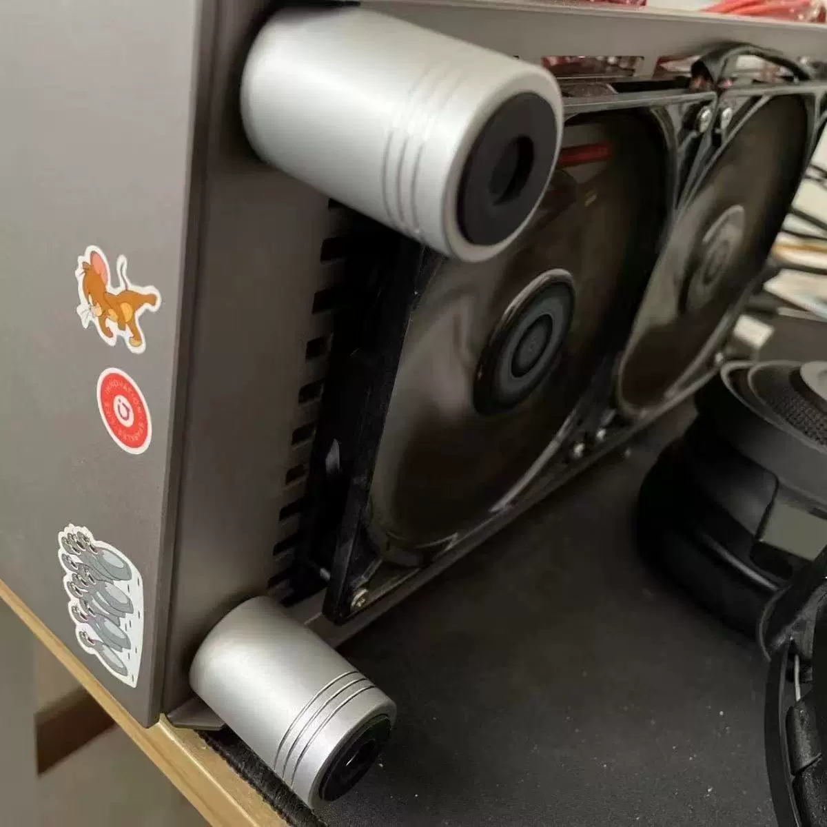 电脑机箱增高垫 翼王vector-1 支持各种itx matv机箱增高专用通风