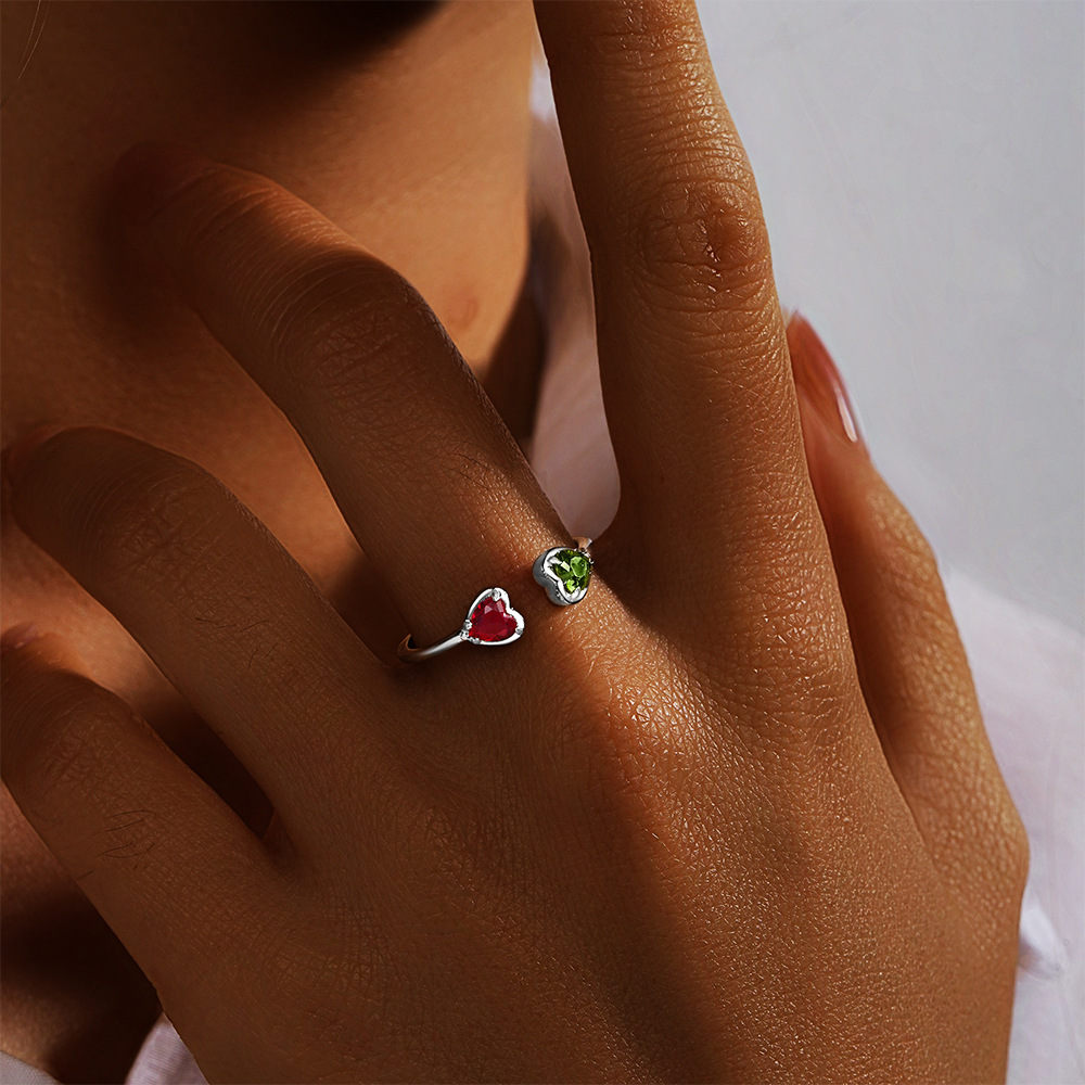 2g Weight Zircon Inlay Material Open Rings Classification Adjustable Ring Size 1 Piece Quantity Daily Occasion 925 Sterling Silver Material Cross, Heart Shape, Butterfly Pattern All Seasons Season Women's Gender Plating, Inlay Design Simple Style, IG Style Style 925 Sterling Silver Zircon Cross Heart Shape Butterfly Open Rings 925 Sterling Silver Rings 9