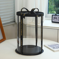 Circular transparent cake boxes 6-inch 8-inch 10-inch single-layer double-layer heighted birthday cake boxes wholesale