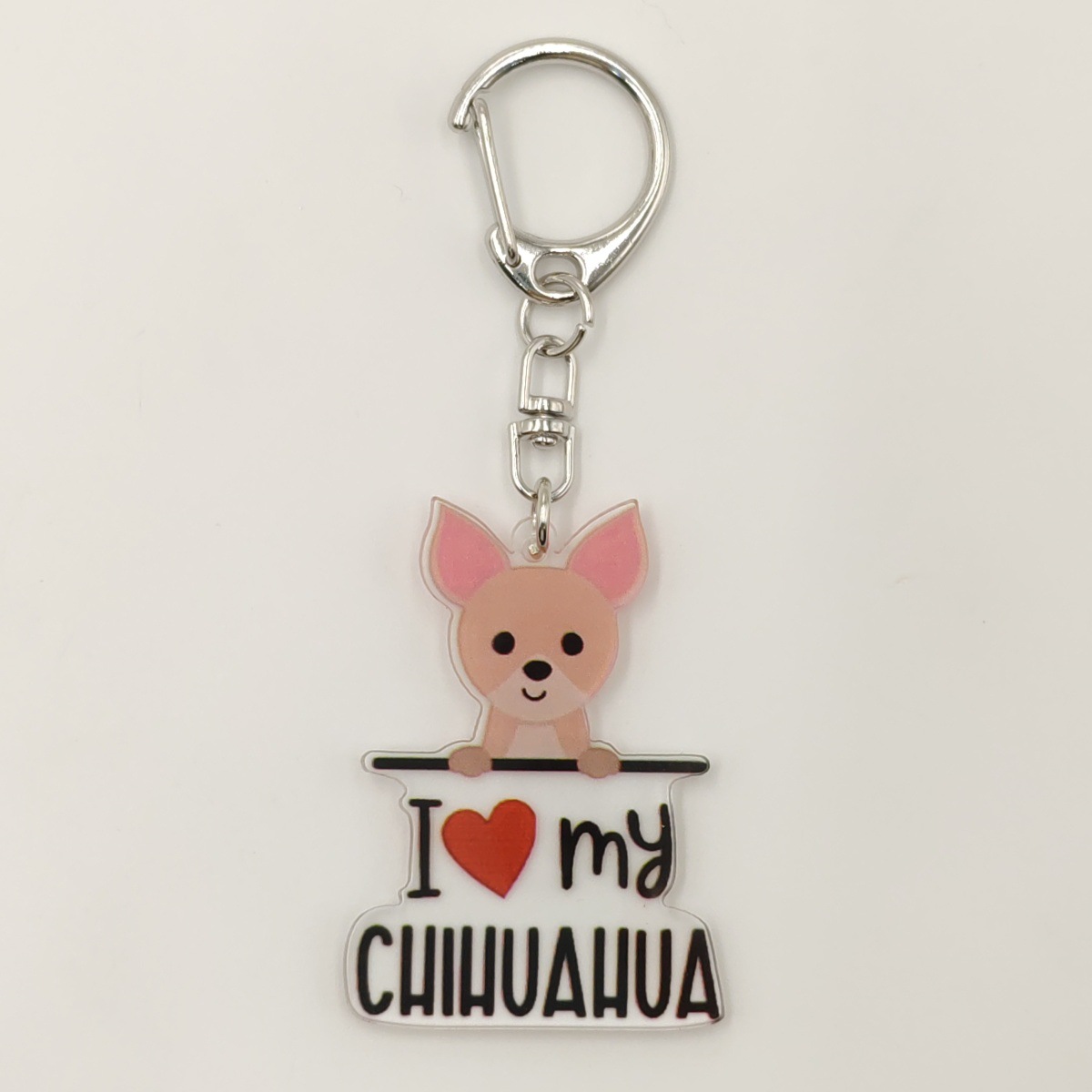 13g Weight Keychain Classification 1 Piece Quantity Holiday, Banquet, Travel Occasion Acrylic Material Letter, Dog Pattern Unisex Gender Ethnic Style, Simple Style Style Ethnic Style Simple Style Letter Dog Arylic Unisex Keychain 22