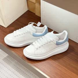 高版纯源麦昆小白鞋厚底纯原潮男女百搭休闲情侣运动内增高板鞋