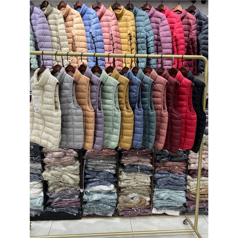Youjia2025 otoño y invierno chaqueta de pluma ligera de caballo corto 90 chaleco blanco pluma de pluma de tamaño grande ocio versátil