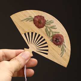 竹制手工迷你小扇子 古风团扇 书签扇子 装饰拍照饰品 芭蕉扇折扇