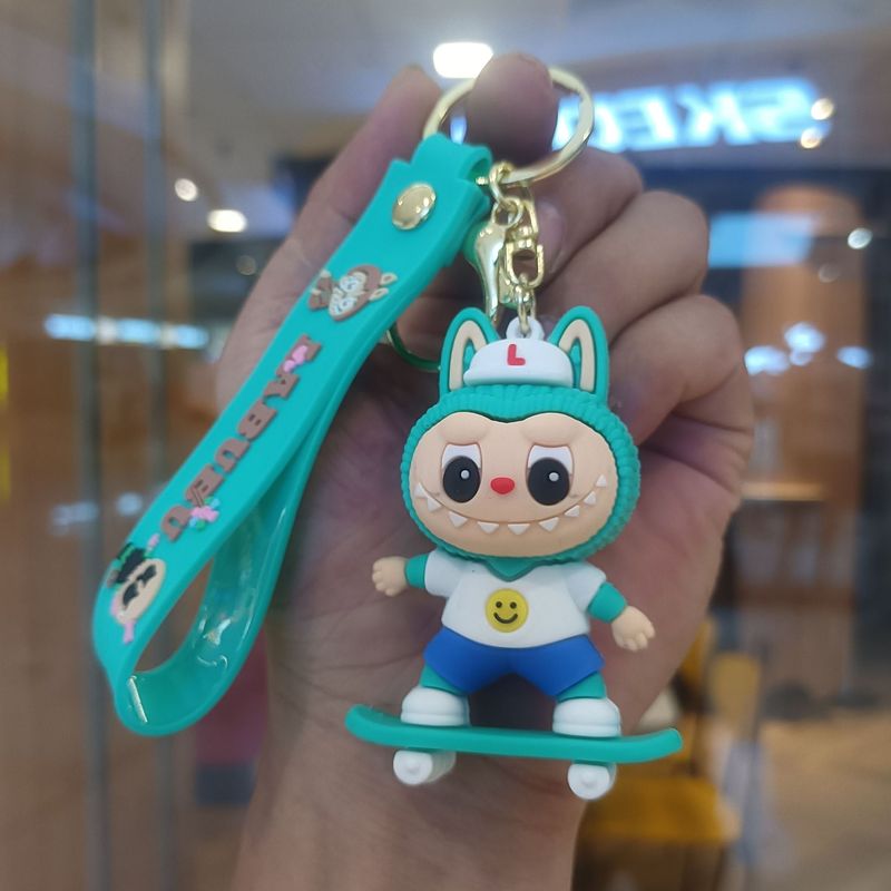 クリエイティブホットスタイルラブブキーホルダー漫画リトルシープペンダントおもちゃベビーグラバーかわいいキーチェーンリング卸売|undefined