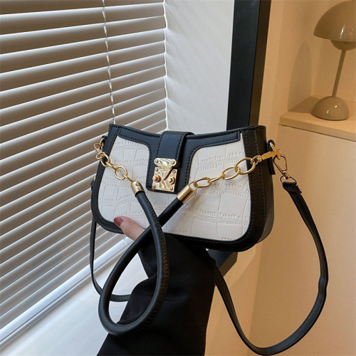 Casual Retro Small Bag  Spring New Simple Casual Crossbody Bag Stylish and Fashionable Single Shoulder Armpit Bag