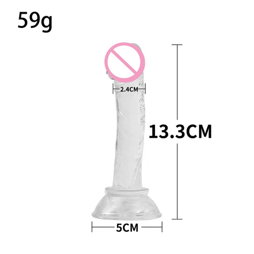 Mini small female fake jj color manual crystal simulation suction cup penis adult masturbation device sex supplies