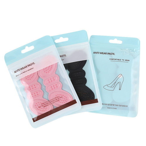 Factory direct sales butterfly dispensing non-slip butterfly heel sticker wholesale non-falling heel thickened anti-wear high-heeled shoes half size pad