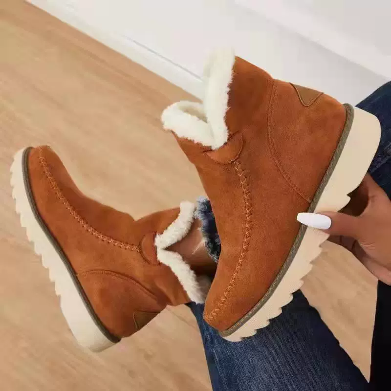 Keep warm winter low boots platform, plus size, 2022 years