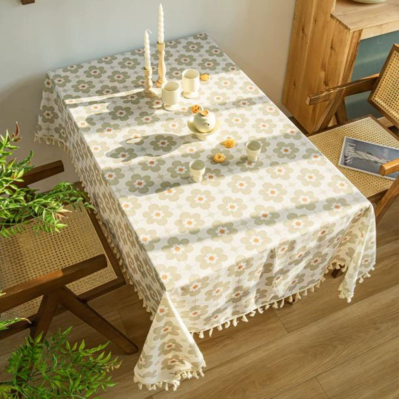 TPU waterproof tablecloth (Xiaofeng), pastoral floral print, waterproof and oil‑resistant, multiple sizes