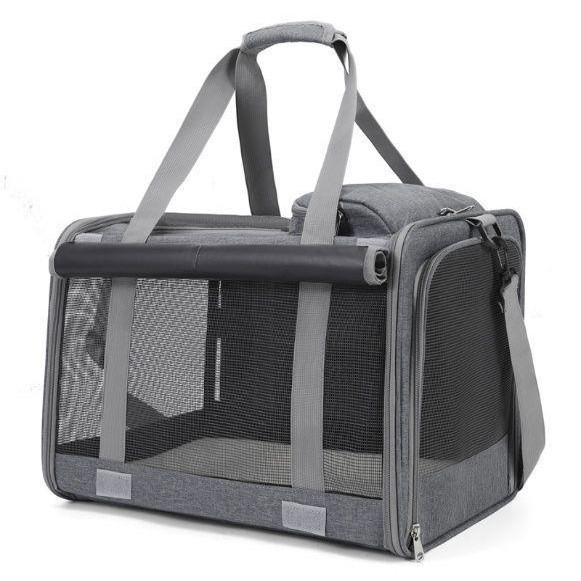 Car-Mounted Cat Carrier, Portable Large-Capacity Foldable Breathable Pet Bag, Pet Travel Bag, Cat Travel Bag