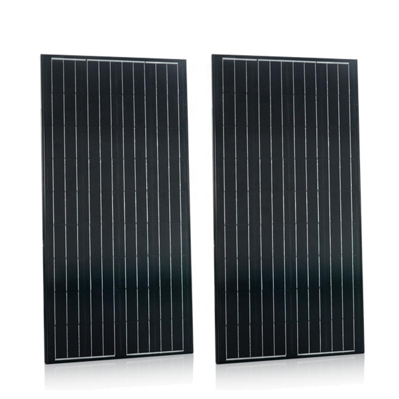 单晶太阳能光伏板价格150w太阳能电池12v应用屋顶房车路灯户外