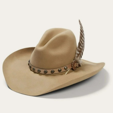 Cappello a cilindro in pura lana con protezione solare per esterni New Western Jazz_voghion.com