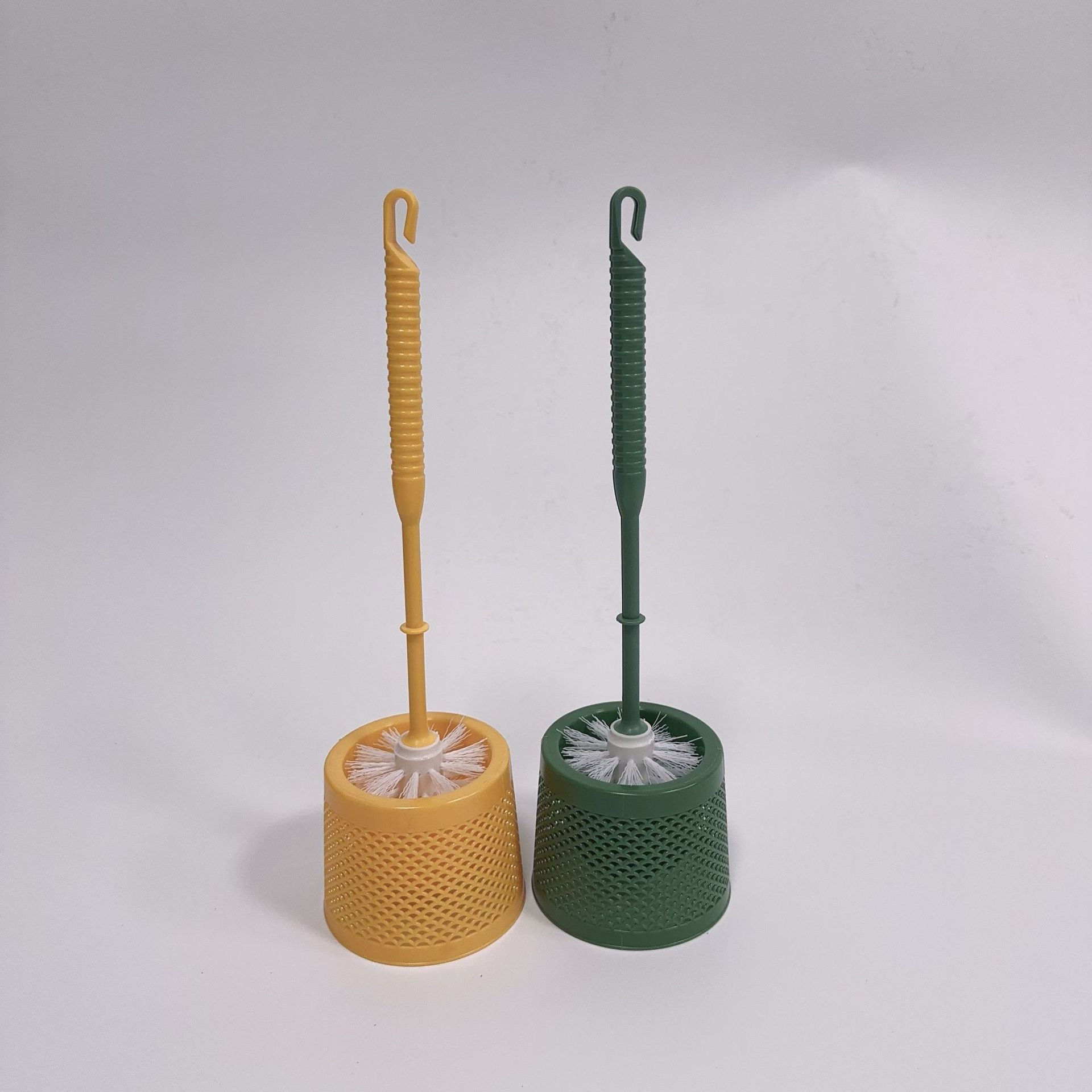 Escobilla para Inodoro de Plástico, Mango Largo y Cerdas Rígidas, para Baño