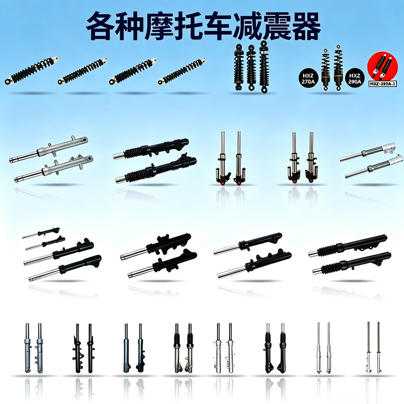 Motorcycle front shock absorbers are suitable for Honda DIO50, Yamaha S7, V150, NMAX, and various rear shock absorbers