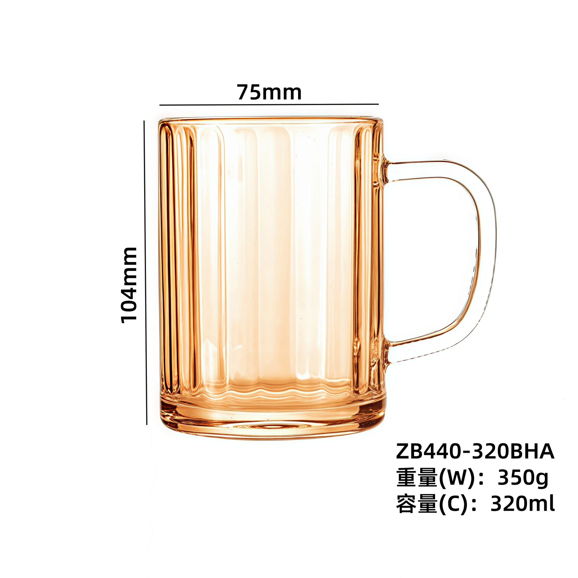 Vaso de cerveza artesanal mayorista comercial con mango de copa de vidrio resistente al calor con logotipo de impresión de copa image 8