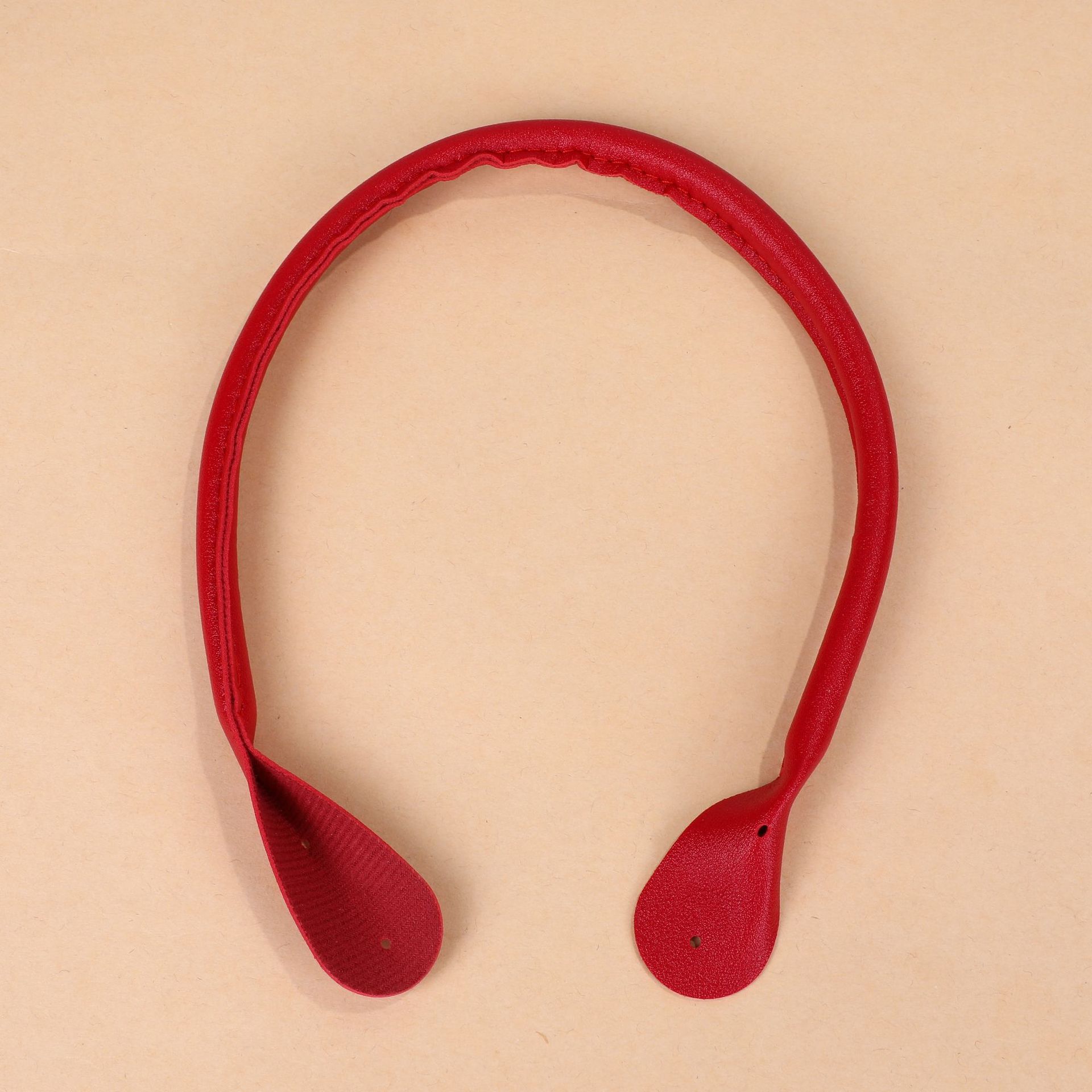 Burgundy rounded nappa pattern